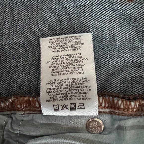 CAbi - Dark Blue Rinse Stretch Denim Low Skinny - Style #5493 - Size 6 - Picture 10 of 10